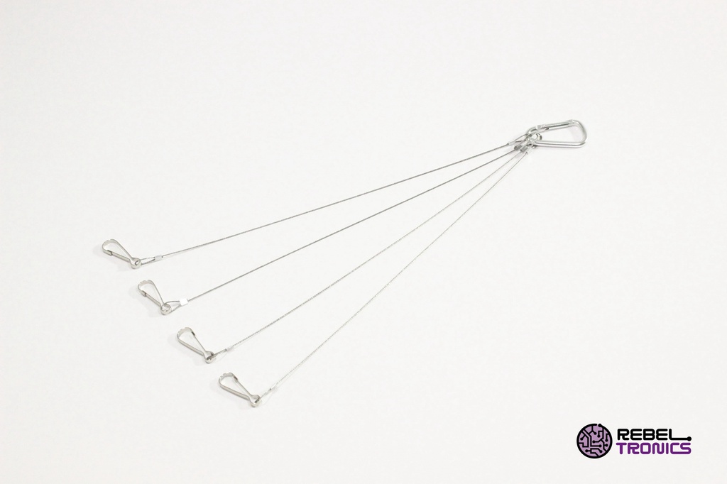 Suspensor aluminio gancho LED