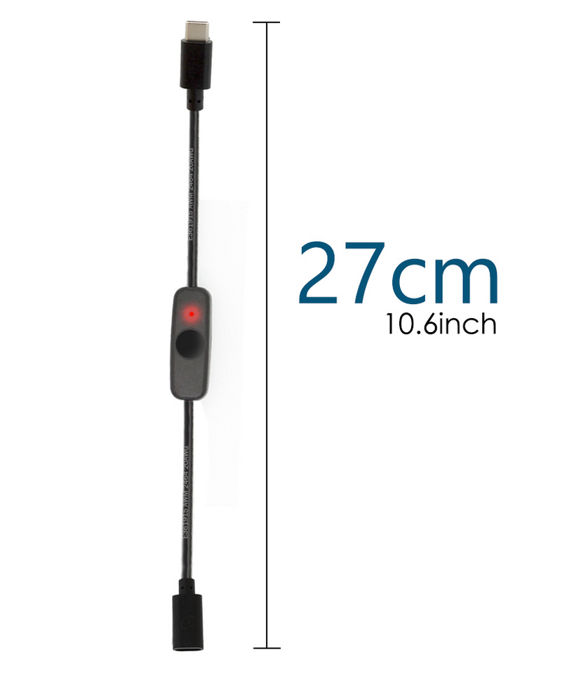 Cable USB-C con interruptor