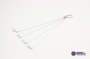 Suspensor aluminio gancho LED