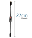 Cable USB-C con interruptor