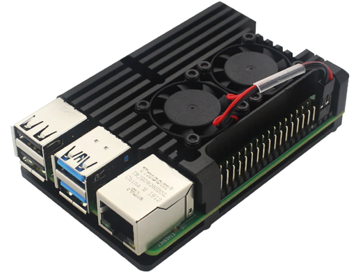 Carcasa Raspberry Pi 4 con disipación activa